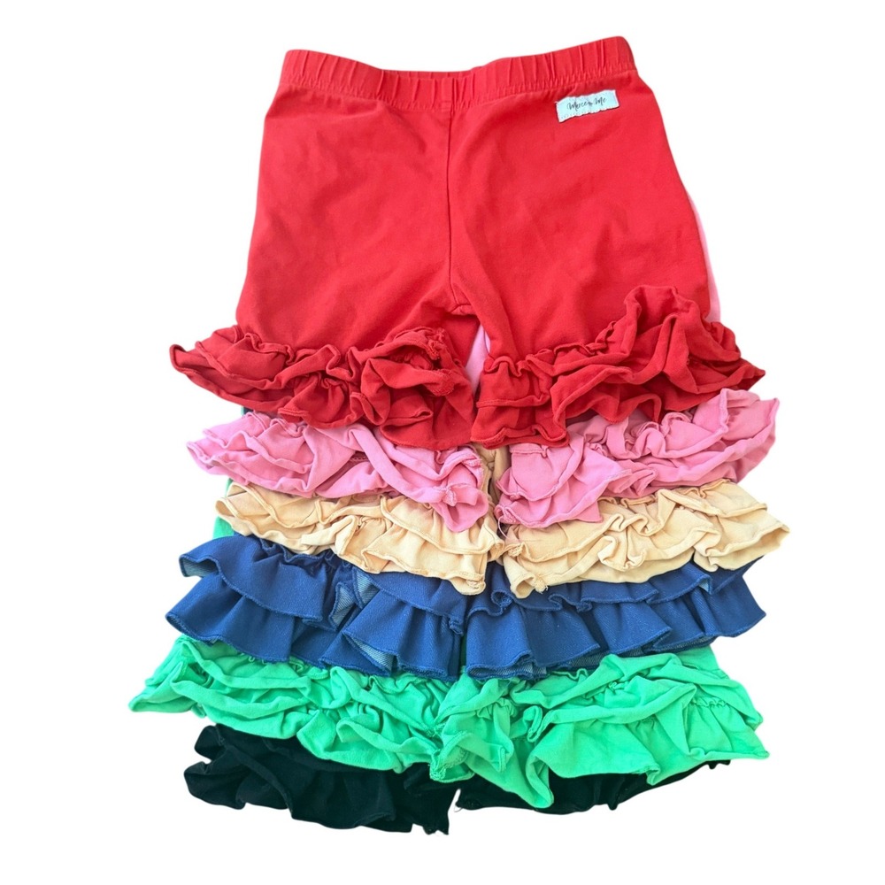Merce + Me Girls Ruffle Icing Shorts Bundle of 6 Sz 6 Back to School Play